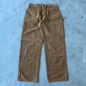 Carhartt brown double knee work wear carpenter pants